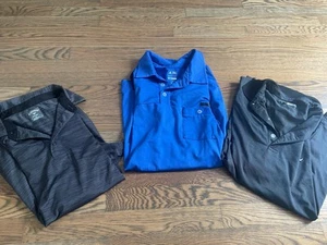 Lot of x3 Callaway  Adidas Opti-Dri Performance Golf Polo Shirts - Men's Medium - Picture 1 of 10