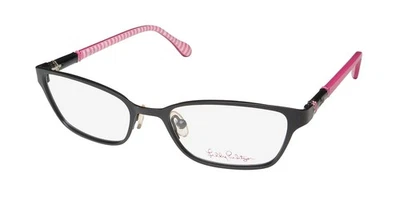 NUEVO MARCO DE GAFAS LILLY PULITZER CHATHAM 49-17-135 OJO DE GATO BORDE COMPLETO PARA MUJER BK Foto 1 de 4
