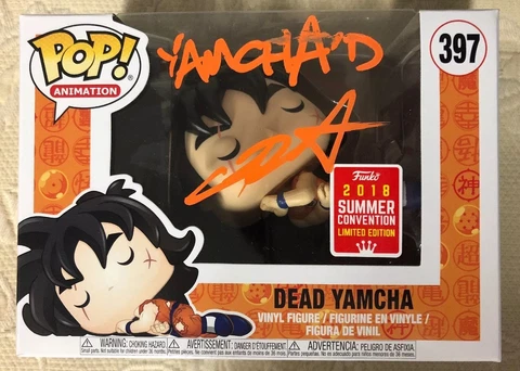 Chris Sabat Signed Autographed YAMCHA  Funko Pop Dragon Ball Z JSA WITNESS COA 3 Cover
