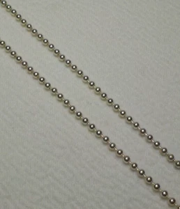 STERLINGSILBER PERLEN KUGEL HALSKETTE KETTE DESIGNER JC 20 ZOLL VERSTELLBAR ARTIKEL #9 - Bild 1 von 8