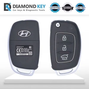OEM 2013-2015 HYUNDAI SANTA FE CABEZA REMOTA LLAVE ABATIBLE 3 BOTONES... - Imagen 1 de 3