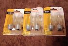 6 Sylvania 40W Standard Base Blunt Tip Bulbs Damaged Packages Made In USA