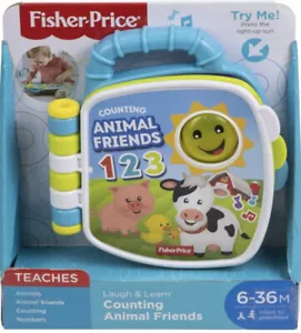 Brand New Fisher Price Laugh & Learn Counting Animal Friends , Musical Baby Book - Picture 1 of 5