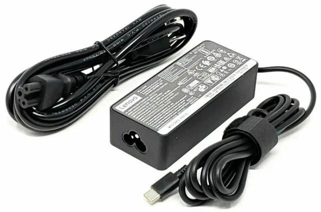 Lenovo 4X20M26268 USB Type C AC Adapter, 20V ,65W - Black