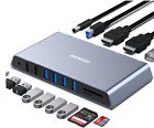 BENFEI USB 3.0 Dockingstation Dual HDMI, 12-in-1 USB Hub mit 2 HDMI/6*USB-Anschl