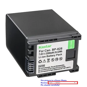 Kastar Replacement Battery for Canon BP-820 BP-828 Battery OEM CG-800 Charger - Picture 1 of 7