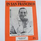 song sheet I LEFT MY HEART IN SAN FRANCISCO Tony Bennet 1954