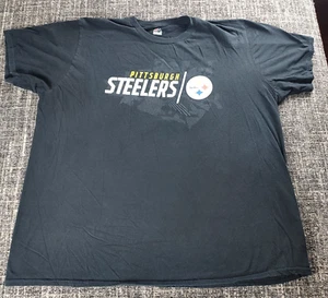 Camiseta negra de fútbol americano Majestic para hombre de los Pittsburgh Steelers talla 2XL - Imagen 1 de 6