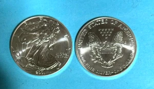 2001  American Silver Eagle - GEM BU fresh from the U.S. Mint tube - Picture 1 of 1