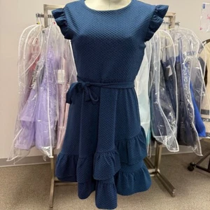 NWT Blush by US Angels Kids Mock Wrap Dress - Picture 1 of 6