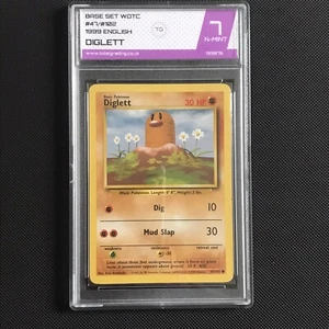 Diglett 47/102 • 1999 • Pokemon Base Set Card • Graded 7 Slab - Picture 1 of 2