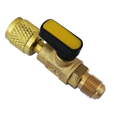 KAWIN RUBINETTO VALVOLA A SFERA 5/16" SAE REFRIGERANTE GAS R410 R134a CONDIZIONATORE