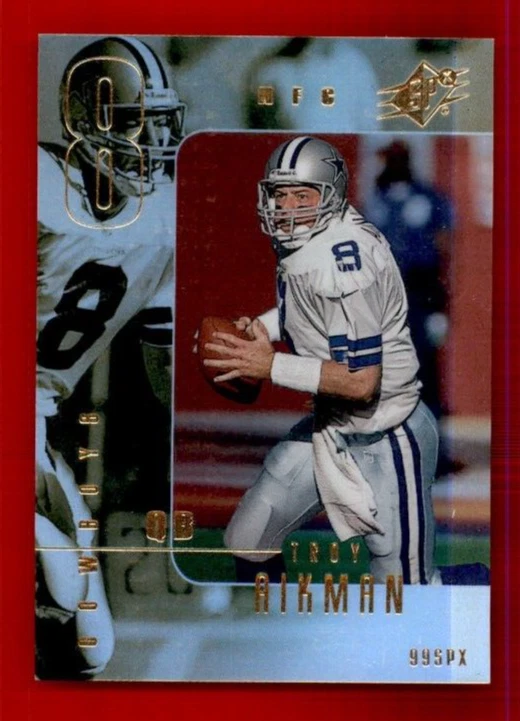 1999 SPx #S8 Troy Aikman Sample. - Image 1 of 2