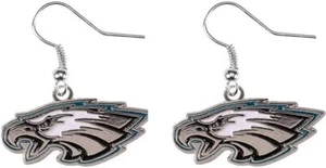 Philadelphia Eagles Dangler Earrings, NFL Licensed Dangle - Picture 1 of 1