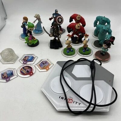 Lote de 18 Figuras y Discos Disney Infinity Piratas Frozen Marvel Avengers *Sin Prueba Foto 1 de 4