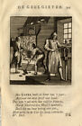 Antique Profession Print-COPPER FOUNDER-St. Clara-1758
