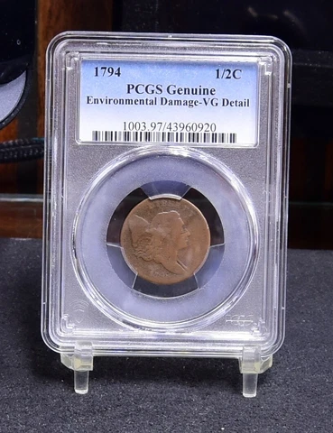 1794 Half Cent - PCGS VG Details (#42753) Cover
