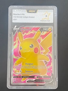CARTE POKEMON PIKACHU V 170/185 PCA 9 FR ULTRA RARE EB VOLTAGE ÉCLATANT - Imagen 1 de 10