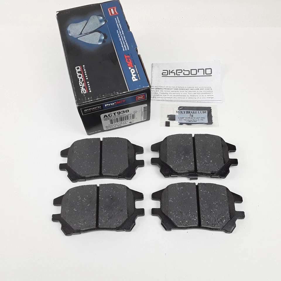 Conjunto de pastilhas de freio a disco dianteiro premium cerâmica compatível com Lexus RX300 2001 2002 2003 - Imagem 1 de 4