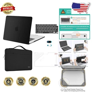 Premium MacBook Air 15 Case with Keyboard Cover, Webcam Cover & Screen Protector - Picture 1 of 9