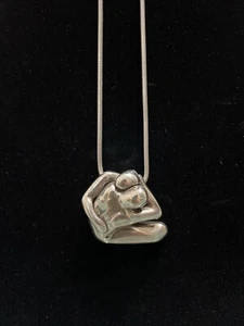 Authentic "Minas" Handmade Sterling Silver Necklace & Necklace Vintage, signed. - Picture 1 of 9