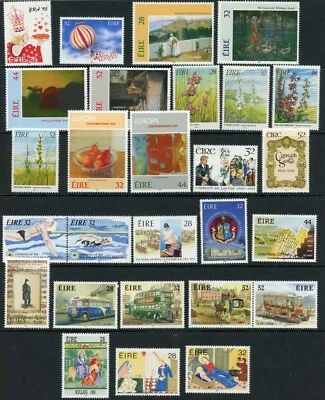 Ireland 1993 Year Set Complete Comms, S/S, no booklet panes  Sc 885-912 Mint NH - Image 1 of 2