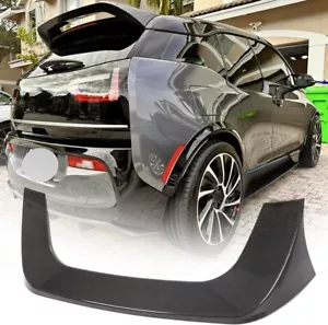 Fit For BMW I3 I3S 2014-2020 REAL CARBON Rear Roof Spoiler Window Top Wing Lip - Foto 1 di 14
