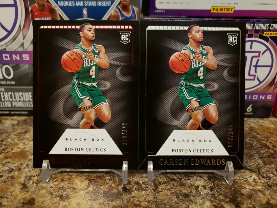 🔥CARSEN EDWARDS ROOKIE CHRONICLES BLACK BOX LOT /149 & /249 BOSTON CELTICS🔥 - Image 1 of 2