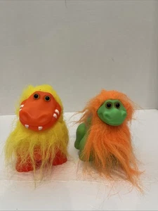 Vintage My Kids Dino Trolls Lot Of 2-1991 - Picture 1 of 8