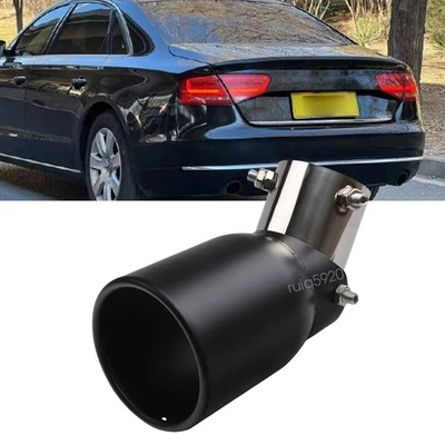 For Audi A8 A7 A6 A5 Car Exhaust Pipe Tip Rear Tail Throat Muffler 1.5-2.1" - Image 1 of 4