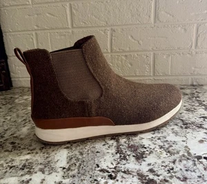 B.o.c. Women's Kara Wool Ankle Chelsea Boots Brown Size 9.5 - Picture 1 of 6