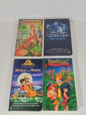 4 Family Children (VHS Tapes) Journey Home, Casper, All Dogs Go To Heaven.... - Image 1 of 4