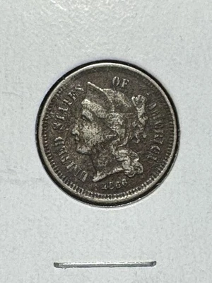 ** U.S. 1866 , 3 CENTS C/N . ** - Image 1 of 2