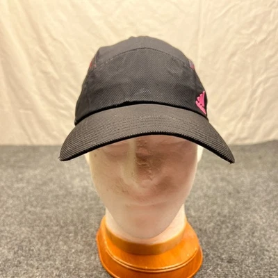 Gorra Adidas Logo Púrpura Raya Corredores Mujer Ajustable Negra Climacool Sombrero Foto 1 de 4