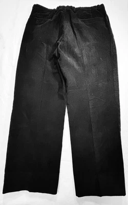 Jos A. Банк вельветовые брюки мужские 35Rx27 черный плиссированные ретро мешковатые опрятный хипстер - Изображение 1 из 4