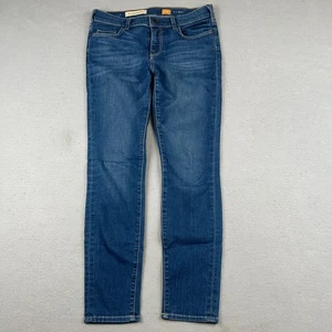 Pilcro Letterpress Jeans Womens 30x28 Blue Serif Skinny USA Made Anthropologie - Picture 1 of 17
