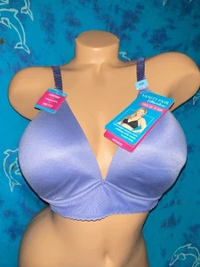 Sujetador de espuma viscoelástica inalámbrico sin esfuerzo Vanity Fair 77164 Blue Harbour 40C nuevo con etiquetas - Imagen 1 de 12