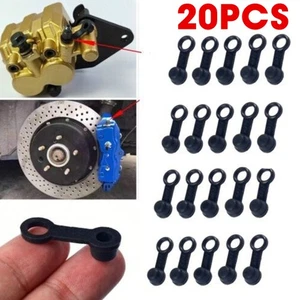 20x Motorcycle Car Rubber Caliper Brake Bleed Nipple Grease Dust Caps Cover 8mm - Picture 1 of 17