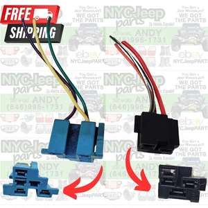 Steering Column Switch PIGTAIL Dash Wire Harness 91-95 Jeep Wrangler YJ 2pcs - Picture 1 of 19