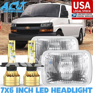 7x6" 5X7 LED Headlight Hi-Lo DRL For Chevrolet Express Cargo Van 1500 2500 3500 - Bild 1 von 18