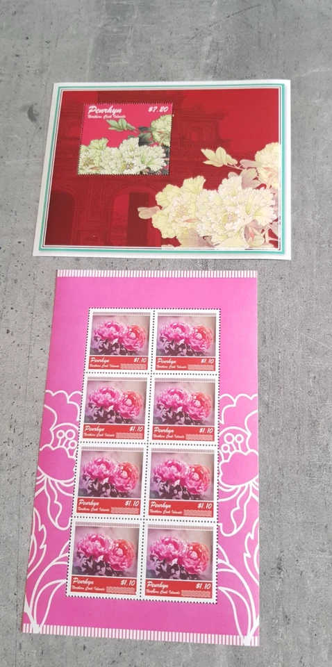 PENRHIN COOK ISLANDS-FLOWERS-2011-MINIATURE SHEET &BLOCK MNH - Image 1 of 1
