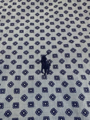 Camisa Ralph Lauren Para Hombre Mediana Calce Clásico Azul Geométrica Con Botones Foto 1 de 4