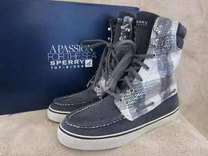 SPERRY 9824087 Top Sider Acklins Botas de pana de carbón Zapatos EE. UU. 8 M EU 39 NUEVO CON CAJA - Imagen 1 de 6