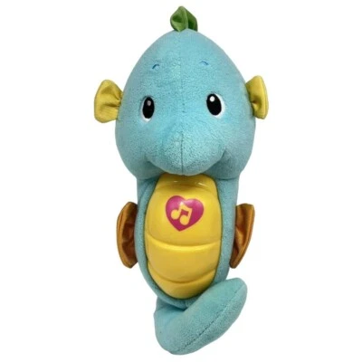 Peluche Fisher Price Azul Calmar y Brillar Caballito de Mar Luces Música Océano Sonidos Bebé Foto 1 de 4