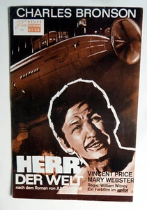 NFP/WNF #6734 Herr der Welt FILMPROGRAMM Movie Program BRONSON Vincent Price - Imagen 1 de 1