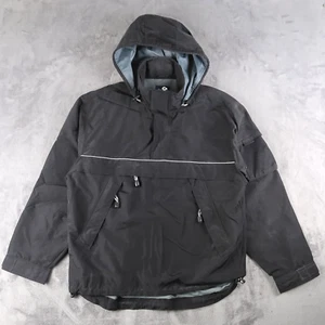 Chaqueta Pullover De Colección Y2K Gap Anorak Utility Con Capucha Nylon Para Hombre Pequeña S Negra - Imagen 1 de 14