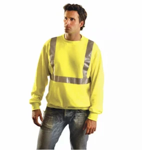 OCCUNOMIX LUX-SWTL-Y4X Sweatshirt,Mens,4XL,Yellow- C5 - Picture 1 of 4