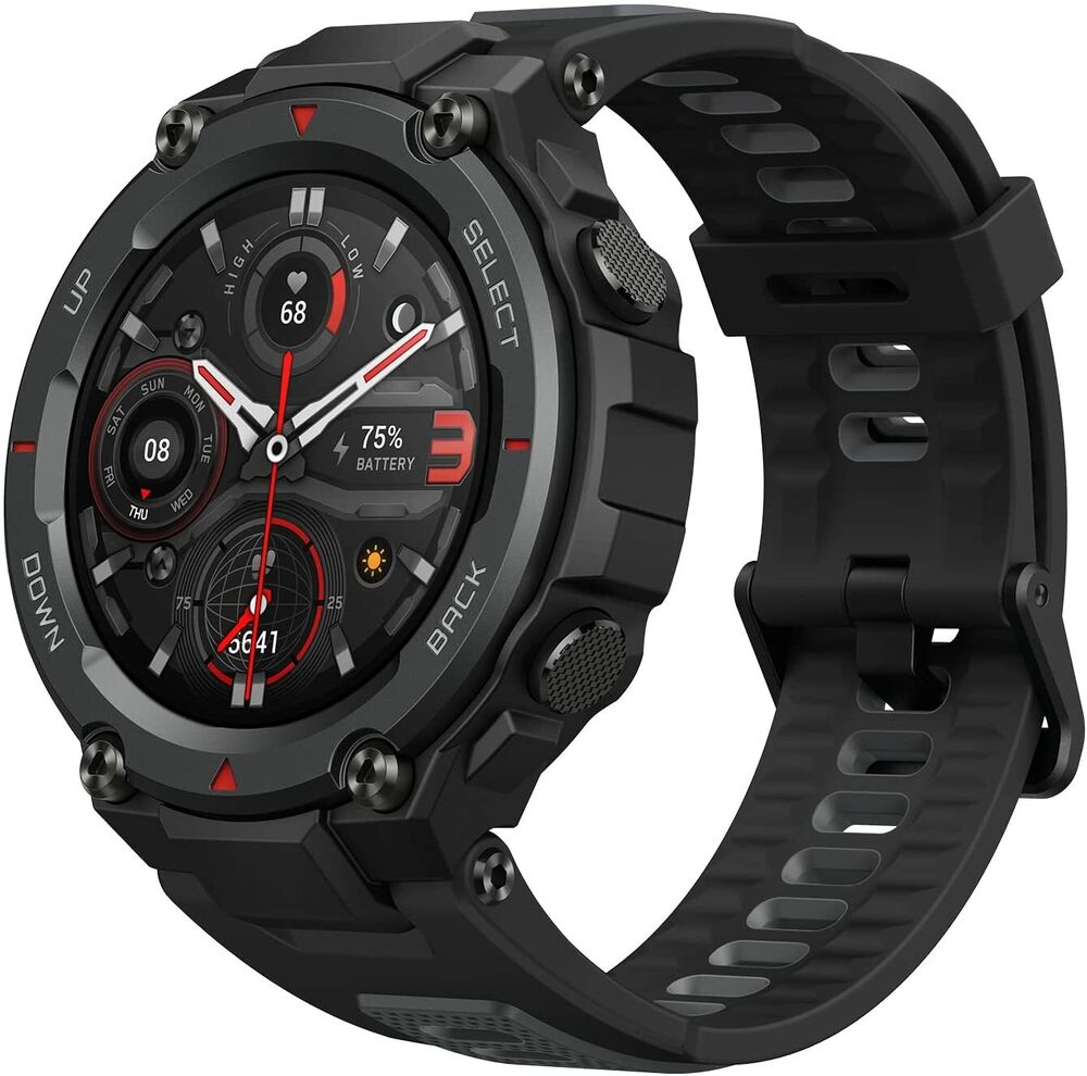 Amazfit T-Rex Pro Fitness Smartwatch 18-Day Batt. w GPS,SPO2+Heart Rate Sensors