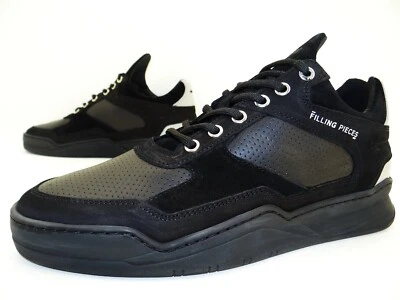 Filling Pieces Ghost Paneled Sneaker Laufschuhe Herren Schuhe Leder Gr42 Schwarz - Bild 1 von 4