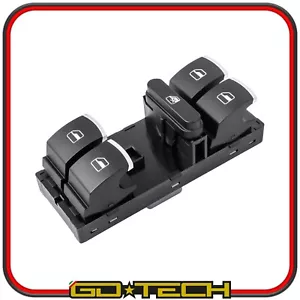 PULSANTIERA ALZACRISTALLI VW GOLF 5 6 POLO PASSAT TIGUAN TOURAN JETTA CROMATO - Foto 1 di 5